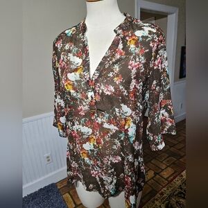 Seven Seven Abstract Top Size 10